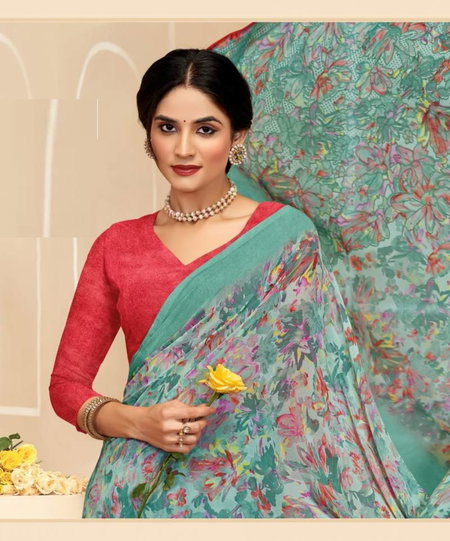 Ragaa Georgette 17 By Ruchi Printed Saree Wholesale Clothing Suppliers In India
